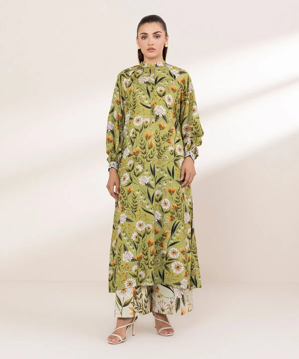 Printed Arabic Lawn Shirt